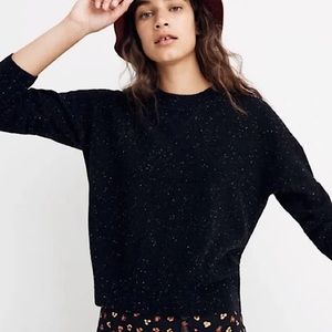 Madewell Sweaters Madewell Donegal Black 100% Cashmere Sweater